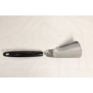 Ekco Spatula Chromium Plated USA Black Handle Vintage Kitchen Tool Retro